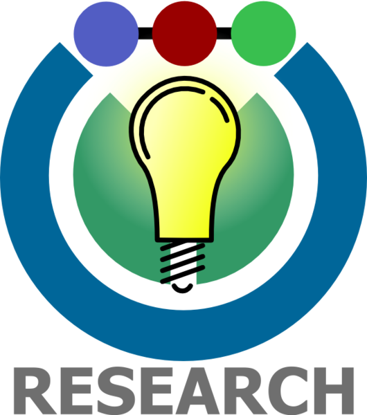 Research icon with light bulb